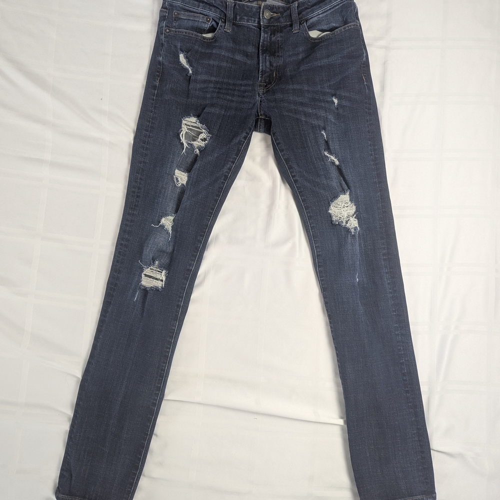 American Eagle Distressed Blue Skinny Jeans